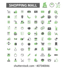 iconos del centro comercial
