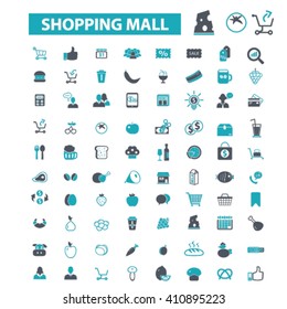 shopping mall icons
