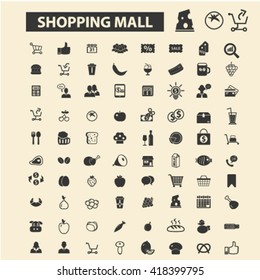 shopping mall icons
