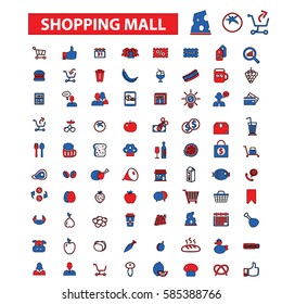 shopping mall icons
