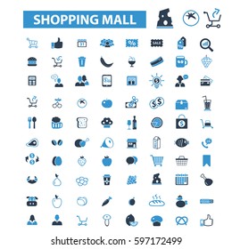shopping mall icons
