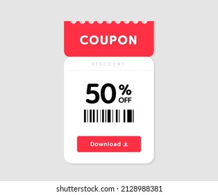 The shopping mall issues event coupons for discounts illustration set. tickets, coins, the market, the dollar, Barcode. Vector drawing. Hand drawn style.