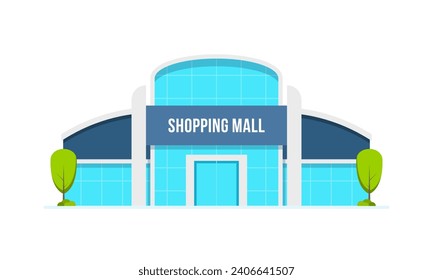 Centro comercial de composición exterior modelo de edificio