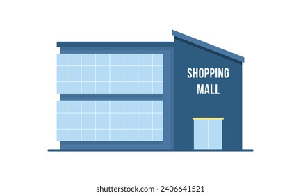 Centro comercial de composición exterior modelo de edificio