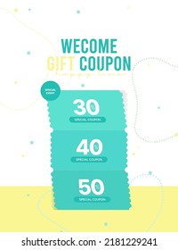 shopping mall special discount coupon vector