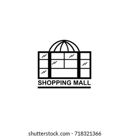 Shopping mall vector icon