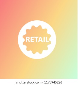 Shopping malls retail vector icon