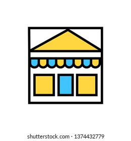 Shopping, market- vector Shopping, market editable icon for website or mobile.