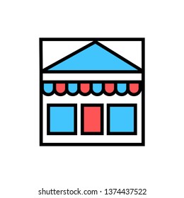 Shopping, market- vector Shopping, market editable icon for website or mobile.