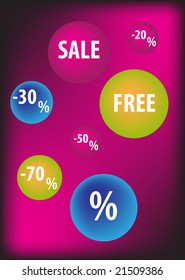 Shopping Marks vector