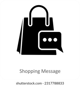 Concepto de icono comercial y mensaje