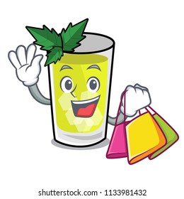 Shopping mint julep character cartoon