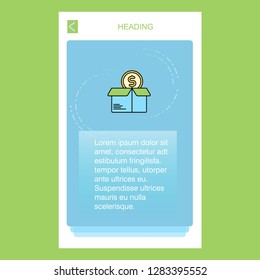 Shopping  mobile vertical banner design design. Vector