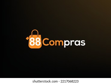 Plantilla de diseño de logotipo moderno de compras