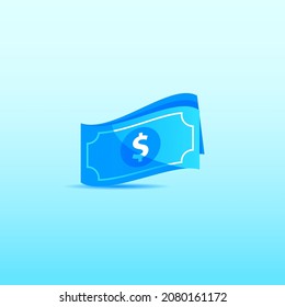 Shopping money icon vector illustration, simple and modern clipart design template