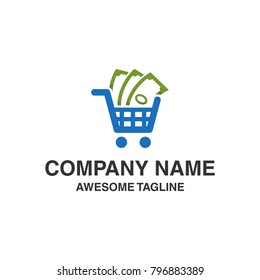 shopping money logo