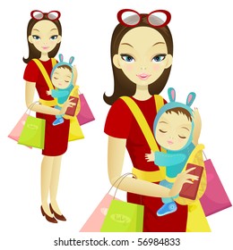 Shopping mum