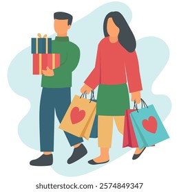 Shopping with My Love illustration