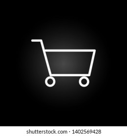 Shopping Shopping neon icon. Elements of commerce set. Simple icon for websites, web design, mobile app, info graphics