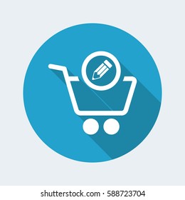 Shopping notes flat icon