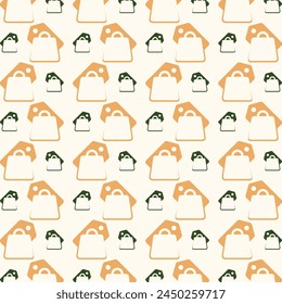 Diseño de fondo de Ilustración vectorial de patrón repetitivo multicolor de moda notable de compras