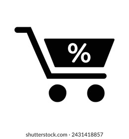 Shopping Offer Icon, Vector Graphics Illustrations 