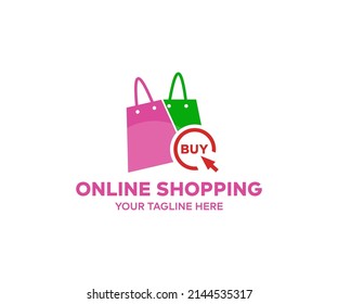Shopping Online Buy Online Shop Logo Stock Vector (Royalty Free ...