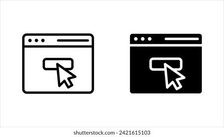 Shopping online, click and collect. Thin line icon set. vector illustration on white background