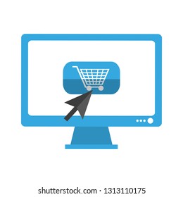 shopping online from computer