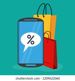 Shopping online concept