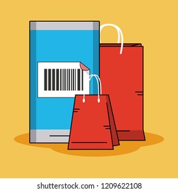 Shopping online concept