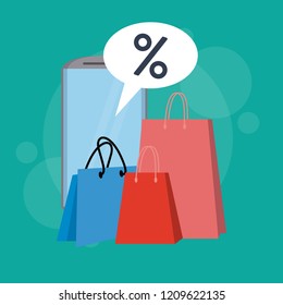 Shopping online concept