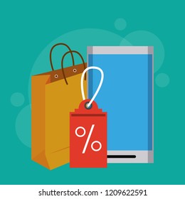 Shopping online concept