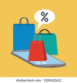 Shopping online concept