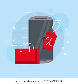 Shopping online concept