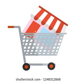 Shopping online concept