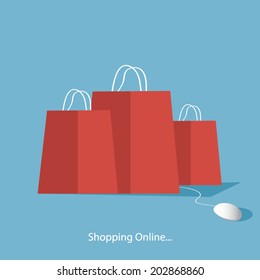 shopping online concept.