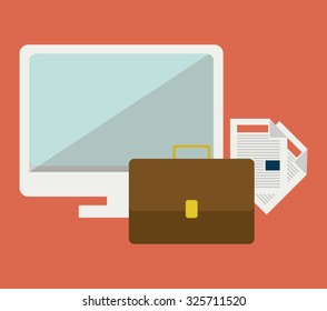 Shopping online concept with computer design, vector illustration eps 10