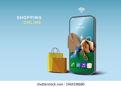 Shopping online concept. Shop online.