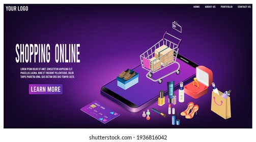 E Commerce Website Banner Images Stock Photos Vectors Shutterstock