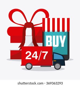 Shopping online design 