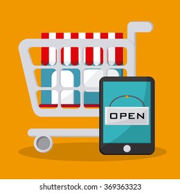 Shopping online design 