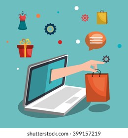 shopping online design 