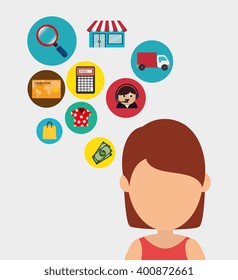 shopping online design 
