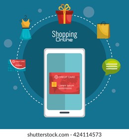 shopping online design 