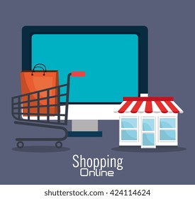 shopping online design 