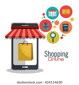 shopping online design 