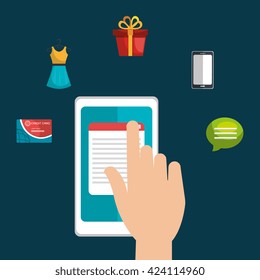 shopping online design 