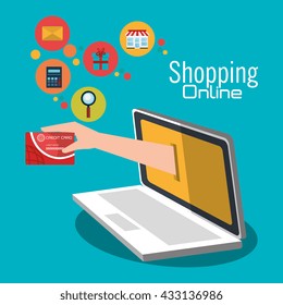 shopping online design 