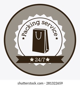 Shopping online design over white background, vector illustration